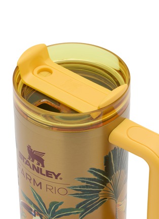 细节 –点击放大 - STANLEY - X FARM Rio The Quencher H2.0 FlowState™ Tumbler 30oz — Tropical Woods