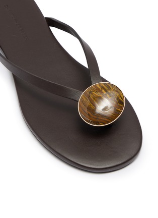 细节 - 点击放大 - CHRISTOPHER ESBER - Aura Quartz Leather Flip Flop