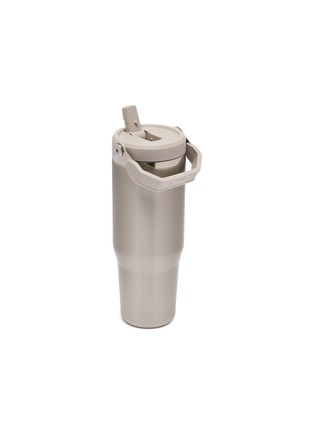 细节 –点击放大 - STANLEY - The IceFlow™ Flip Straw 2.0 Tumbler 30oz — Stainless Steel Ash