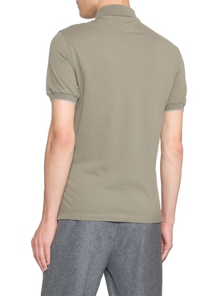 背面 - 点击放大 - BRUNELLO CUCINELLI - 刺绣标识短袖 Polo 衫
