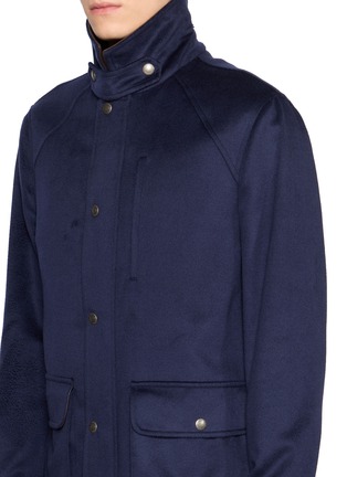  - BRUNELLO CUCINELLI - 拼接领贴袋大衣