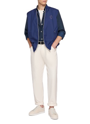 模特儿示范图 - 点击放大 - BRUNELLO CUCINELLI - Water Resistant Active Nylon Vest