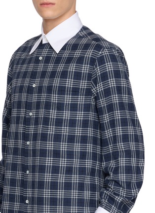  - BRUNELLO CUCINELLI - 格纹假两件长袖衬衫