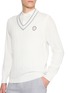  - BRUNELLO CUCINELLI - 刺绣标识 V 领针织背心