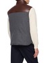 背面 - 点击放大 - BRUNELLO CUCINELLI - Leather Yoke Wool Padded Vest
