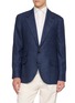 BRUNELLO CUCINELLI 格纹平驳领西装外套