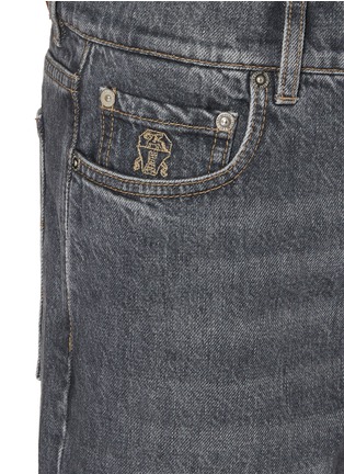  - BRUNELLO CUCINELLI - 水洗棉直筒牛仔长裤