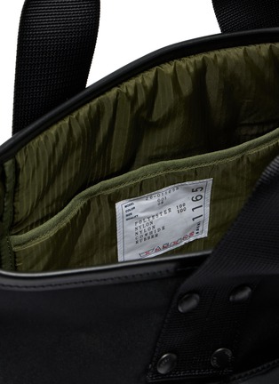 细节 - 点击放大 - SACAI - 中号 POCKET 帆布尼龙拼接托特包
