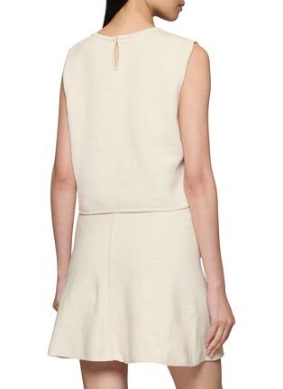 背面 - 点击放大 - PEPA POMBO - Eclisse Sleeveless Knit Denim Top