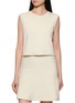 首图 - 点击放大 - PEPA POMBO - Eclisse Sleeveless Knit Denim Top