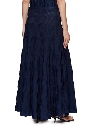 背面 - 点击放大 - PEPA POMBO - Glowline Wave Knit Maxi Skirt