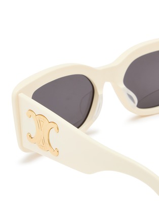 细节 - 点击放大 - CELINE - Triomphe Acetate Rectangle Sunglasses