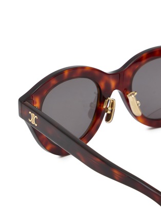 细节 - 点击放大 - CELINE - Triomphe Mini Acetate Round Sunglasses