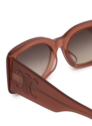 细节 - 点击放大 - CELINE - Triomphe XL 01 Acetate Rectangular Sunglasses
