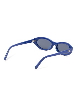 模特儿示范图 - 点击放大 - CELINE - Triomphe Mini Acetate Oval Sunglasses