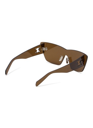 模特儿示范图 - 点击放大 - CELINE - Sundown Nylon Shield Sunglasses