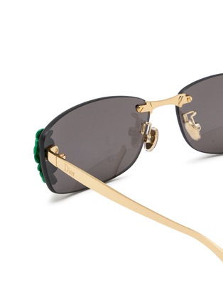 细节 - 点击放大 - DIOR - Clover S1U Metal Rectangular Sunglasses