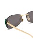细节 - 点击放大 - DIOR - Clover S1U Metal Rectangular Sunglasses