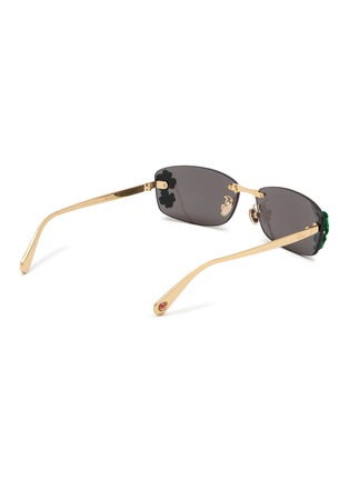 模特儿示范图 - 点击放大 - DIOR - Clover S1U Metal Rectangular Sunglasses