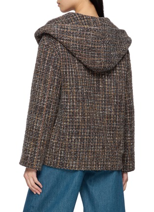 背面 - 点击放大 - MOUCHE - Hooded Double Breasted Tweed Jacket