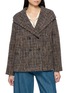 首图 - 点击放大 - MOUCHE - Hooded Double Breasted Tweed Jacket