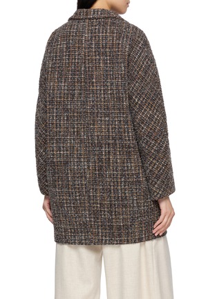 背面 - 点击放大 - MOUCHE - Notch Lapel Double Breasted Tweed Coat
