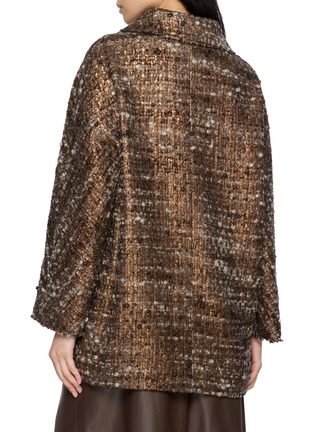 背面 - 点击放大 - MOUCHE - Rounded Collar Tweed Coat