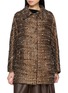 首图 - 点击放大 - MOUCHE - Rounded Collar Tweed Coat
