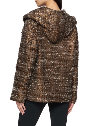 背面 - 点击放大 - MOUCHE - Hooded Double Breasted Tweed Jacket