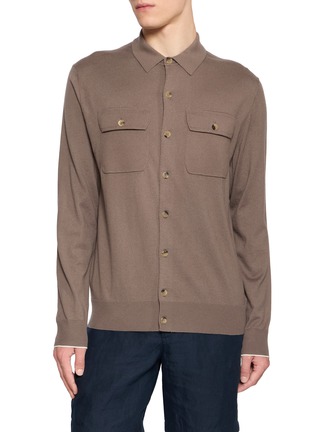 首图 - 点击放大 - ARCH4 - Buttoned Flap Pocket Knit Shirt