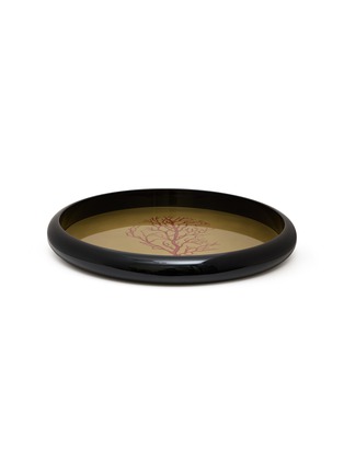 首图 –点击放大 - PLUMERIA HOME - Coral Motif Polished Brass Tray