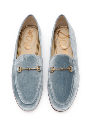 细节 - 点击放大 - SAM EDELMAN - Loraine Horsebit Silk Velvet Loafers