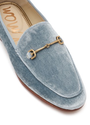 细节 - 点击放大 - SAM EDELMAN - Loraine Horsebit Silk Velvet Loafers