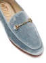 细节 - 点击放大 - SAM EDELMAN - Loraine Horsebit Silk Velvet Loafers
