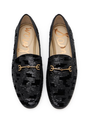 细节 - 点击放大 - SAM EDELMAN - Loraine Horsebit Sequin Velvet Loafers