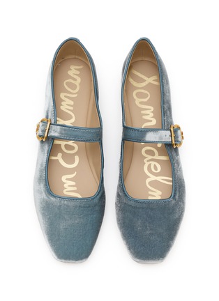 细节 - 点击放大 - SAM EDELMAN - Michaela Silk Velvet Mary Jane Flats