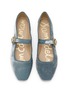 细节 - 点击放大 - SAM EDELMAN - Michaela Silk Velvet Mary Jane Flats