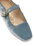 细节 - 点击放大 - SAM EDELMAN - Michaela Silk Velvet Mary Jane Flats