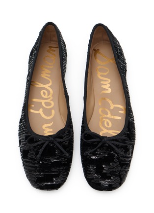 细节 - 点击放大 - SAM EDELMAN - Alie Sequin Velvet Ballet Flats