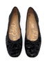 细节 - 点击放大 - SAM EDELMAN - Alie Sequin Velvet Ballet Flats
