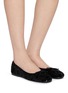 模特儿示范图 - 点击放大 - SAM EDELMAN - Alie Sequin Velvet Ballet Flats