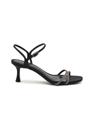 首图 - 点击放大 - SAM EDELMAN - Presley 60 Embellished Satin Kitten Heel Sandals