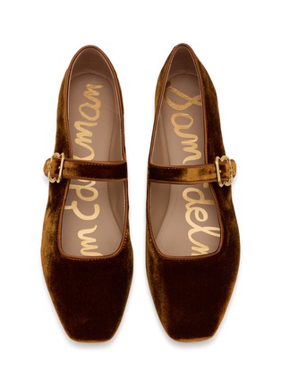 细节 - 点击放大 - SAM EDELMAN - Michaela Silk Velvet Mary Jane Flats