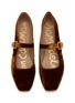 细节 - 点击放大 - SAM EDELMAN - Michaela Silk Velvet Mary Jane Flats