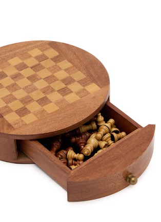 细节 –点击放大 - CHEHOMA - Round Wooden Box Chess Game