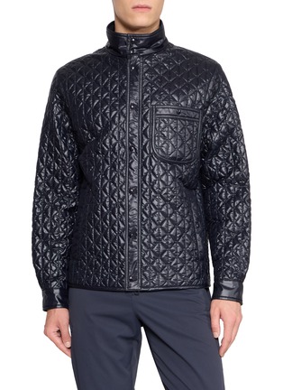 首图 - 点击放大 - MONCLER - Cleorine Diamond Quilted Shiny Shirt Jacket