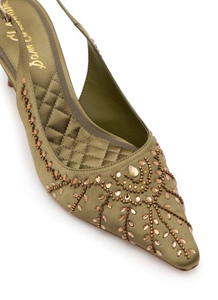 细节 - 点击放大 - SAM EDELMAN - Bianka 60 Satin Slingback Pumps