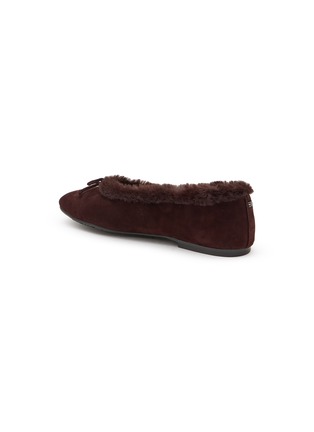  - SAM EDELMAN - Alie Cozy Suede Shearling Ballerinas Flats