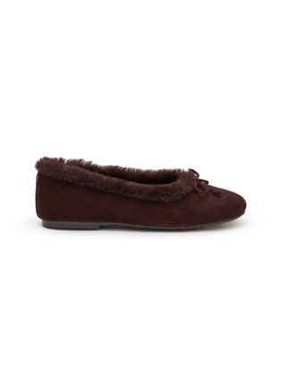 首图 - 点击放大 - SAM EDELMAN - Alie Cozy Suede Shearling Ballerinas Flats
