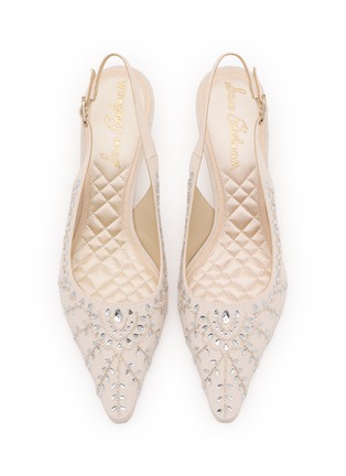 细节 - 点击放大 - SAM EDELMAN - Bianka 60 Moire Leather Slingback Pumps